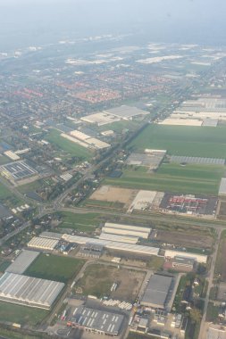Amsterdam Schiphol Hollanda, bir şehir manzarası