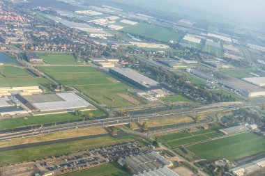 Amsterdam Schiphol Hollanda, bir şehir manzarası