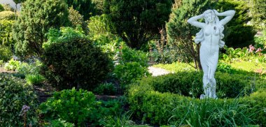 Hollanda, Lisse, Avrupa, Bahçede bir heykel