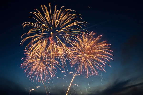 Éves Nyári Tűzijáték Rendezvény Scheveningen Strandon Den Haagban Augusztus Hágában — Stock Fotó