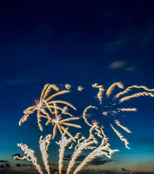 Éves Nyári Tűzijáték Rendezvény Scheveningen Strandon Den Haag Ban Augusztus — Stock Fotó