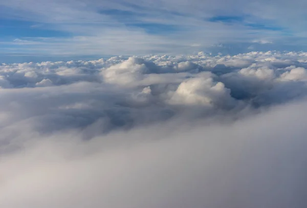 Widok Chmur Okna Samolotu Chmury Niebie — Zdjęcie stockowe