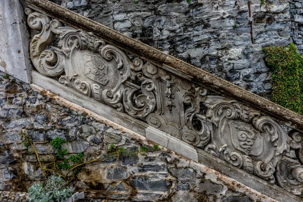 Italien Varenna Comer See Low Angle Von Alter Treppe — Stockfoto