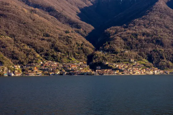 Italie Lecco Paysage Urbain Avec Jardin Terrave Surplombant Lac Côme — Photo