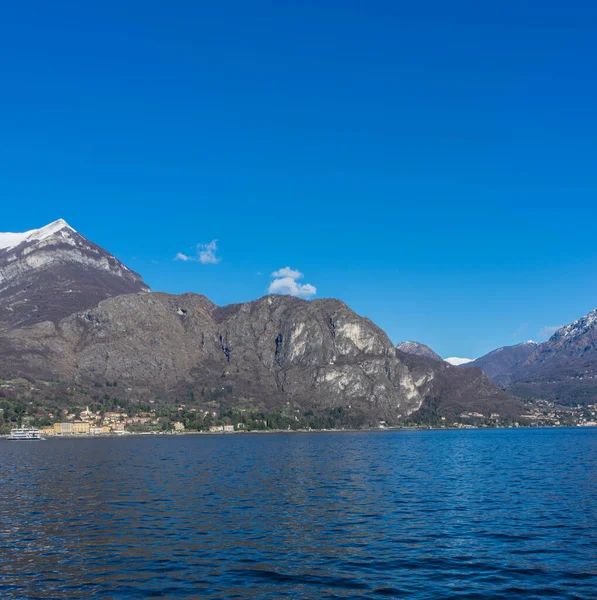 Europa Itália Bellagio Lago Como Cadenabbia Vista Cenica Mar Mountainas — Fotografia de Stock