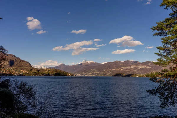 Europa Itália Lecco Lago Como Grande Corpo Água — Fotografia de Stock