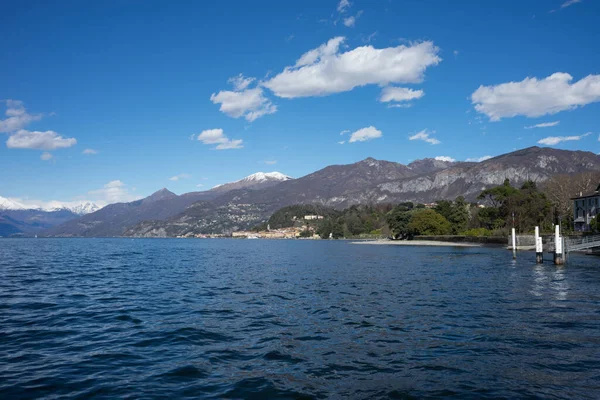 Europa Itália Lecco Lago Como Grande Corpo Água Com Uma — Fotografia de Stock