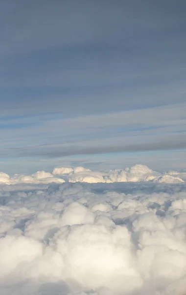 Вид Хмари Вікна Літака Група Хмар Небі — стокове фото
