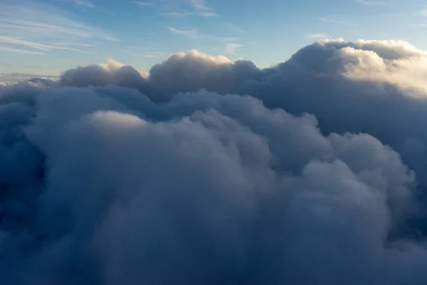 Över Moln Från Flygplansfönstret Lägg Angelse Över Clouds Sky — Stockfoto