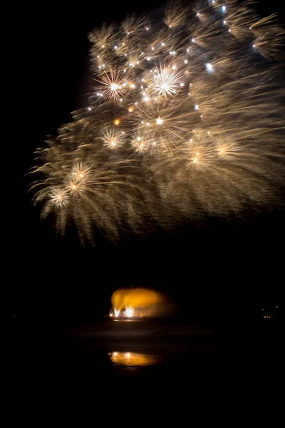 Annual Summer Fireworks Event Scheveningen Beach Den Haag 17Th August — Stock Photo, Image