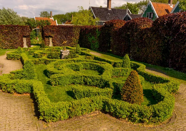 Netherlands Zaanse Schans Monument Garden — Stock Photo, Image