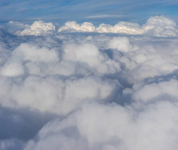 Widok Chmur Okna Samolotu Chmury Niebie — Zdjęcie stockowe