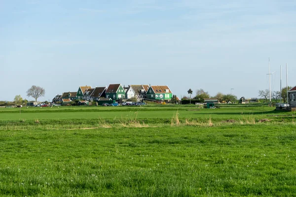 Нідерланди Західні Землі Мааркен Європа Оточене Буйним Зеленим Полем — стокове фото