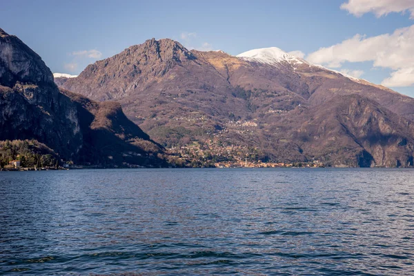Europa Italia Lecco Lago Como Gran Cuerpo Agua Con Una —  Fotos de Stock