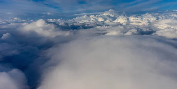 Vista Delle Nuvole Dal Finestrino Dell Aereo Aereo Che Vola — Foto Stock