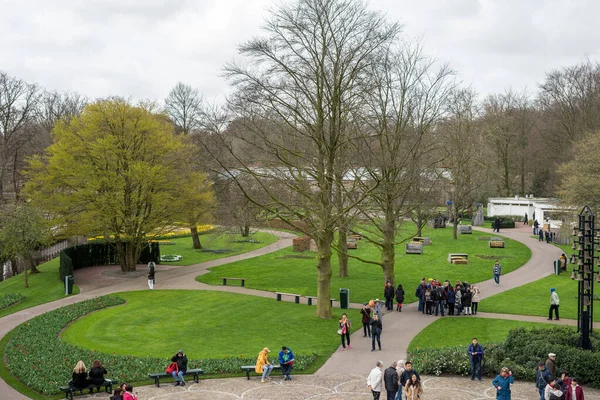 네덜란드 공원에 사람들의 — 스톡 사진