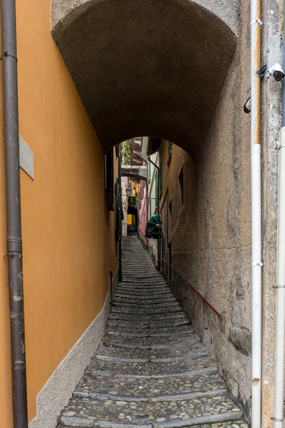 Italië Varenna Comomeer Een Close Van Een Stenen Trap — Stockfoto