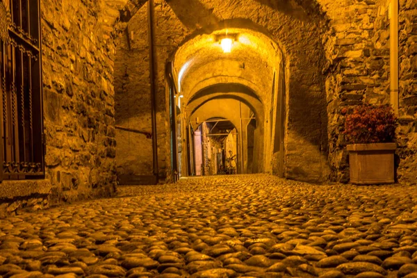 Itália Varenna Lago Como Empty Corridor Construção — Fotografia de Stock