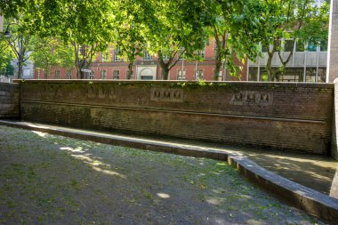 Köln, Almanya - 21 Mayıs 2018: Köln, Almanya 'da Antik Roma Harabeleri