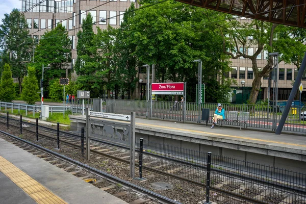 Cologne Germany May 2018 Zoo Flora Tram Station Cologne Deutschland — Stock Photo, Image