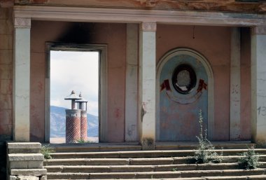 Azerbaycan, Şuşa - şehir Şuşa, Dağlık Karabağ Ermenistan-Azerbaycan Savaşı'ndan sonra September,16,2007.Ruins.