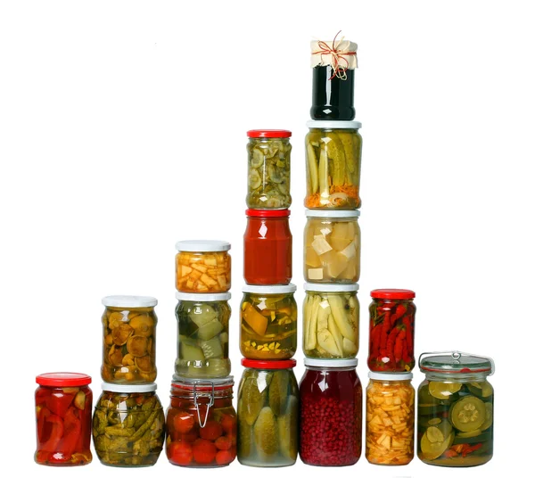 Composition of jars — Stock Photo, Image