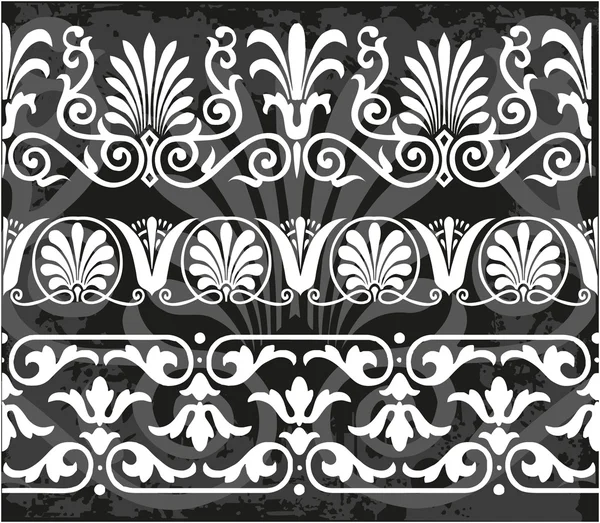 Set antique greek ornaments — Stock Vector