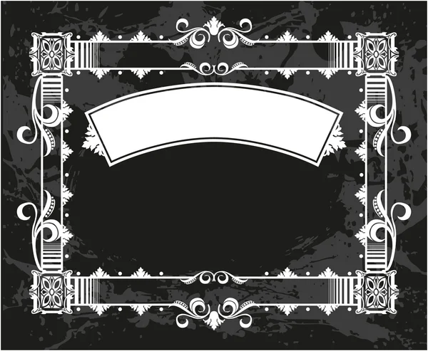 Decorative frame with pattern — Stock Vector