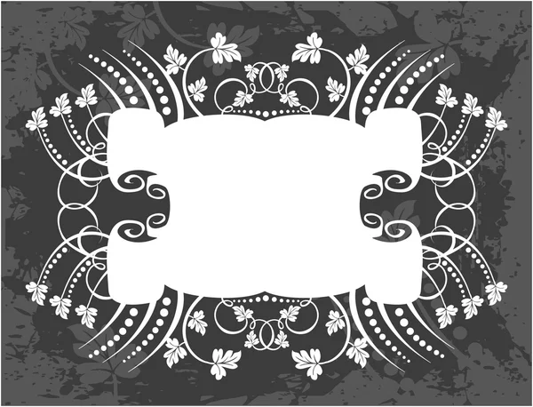 Cadre décoratif avec motif — Image vectorielle