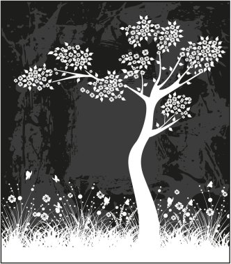 ağaç yaprakları ile