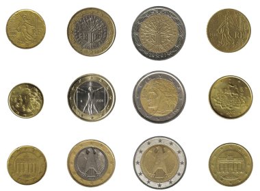 Üç ulustan Euro coins