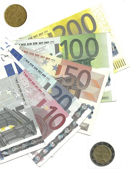 Euron pengar Stockbild