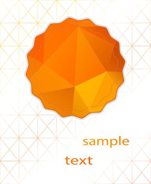 vektör arka plan poligonal logolu