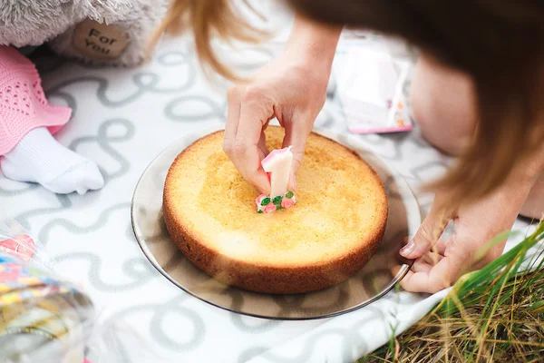 Doğum günü pastası 1 yıl