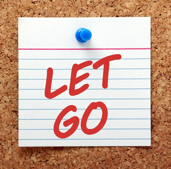 A reminder to Let Go — Stock Photo, Image