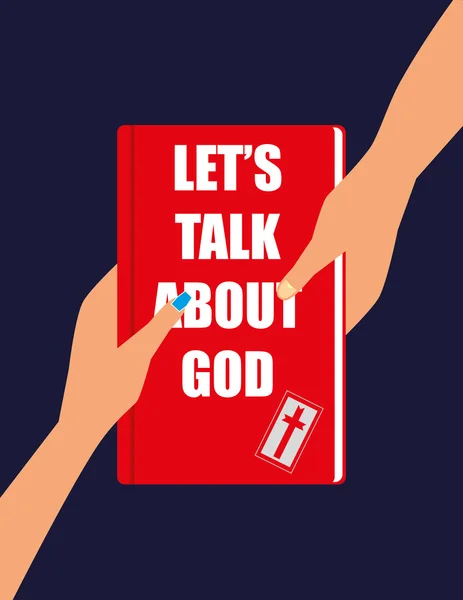 Vamos falar sobre Deus — Vetor de Stock