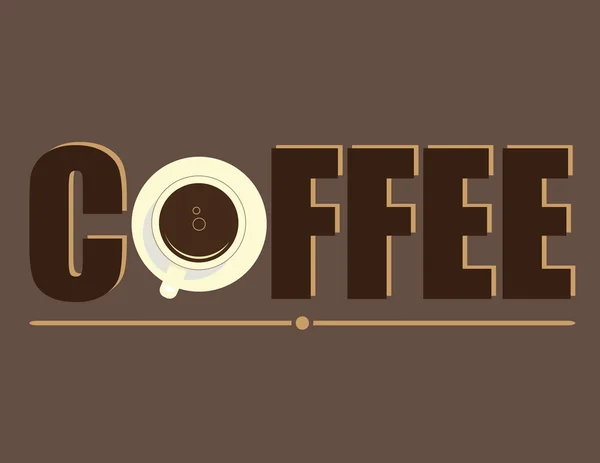 Design de logotipo de café — Vetor de Stock