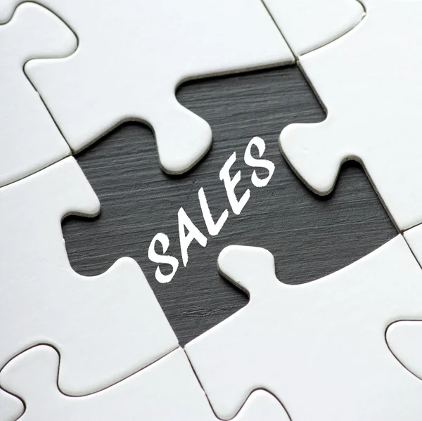 Sales Jigsaw Puzzle — Stock Photo, Image