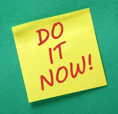 Do It Now! clipart