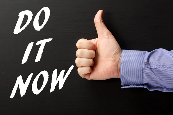 Do It Now Thumbs Up — Stock Photo, Image