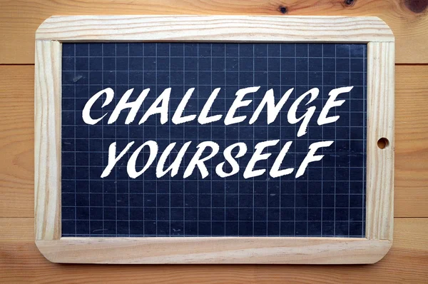 Lembrete de desafiar a si mesmo — Fotografia de Stock