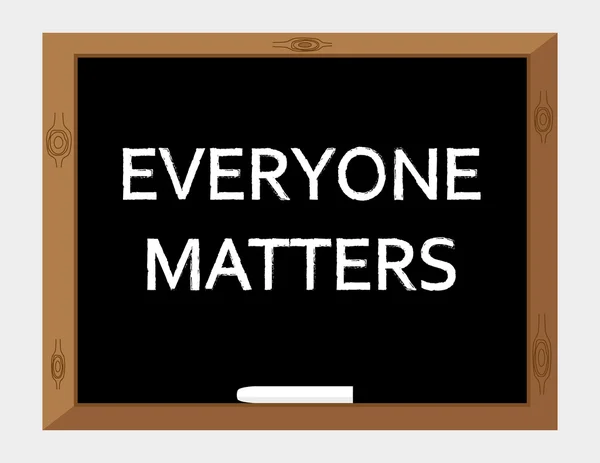 Everyone Matters Message — Stock Vector