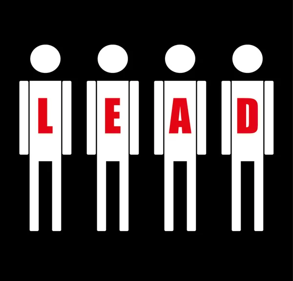 Leadership en affaires — Image vectorielle