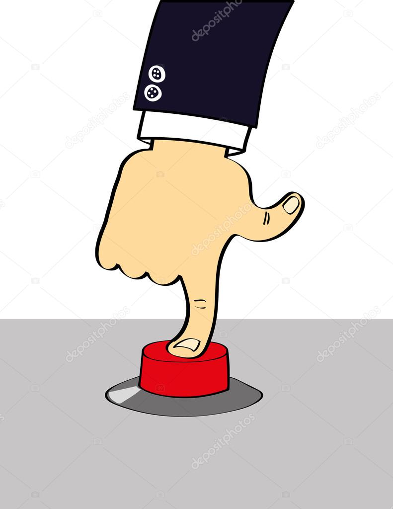 Press The Red Button ??? Stock Vector ?? thinglass 110109690