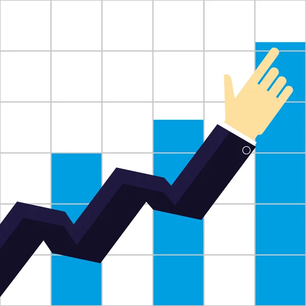Increasing Growth Chart — Stock Vector