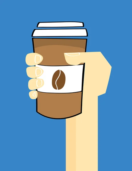 Taça de café takeaway — Vetor de Stock