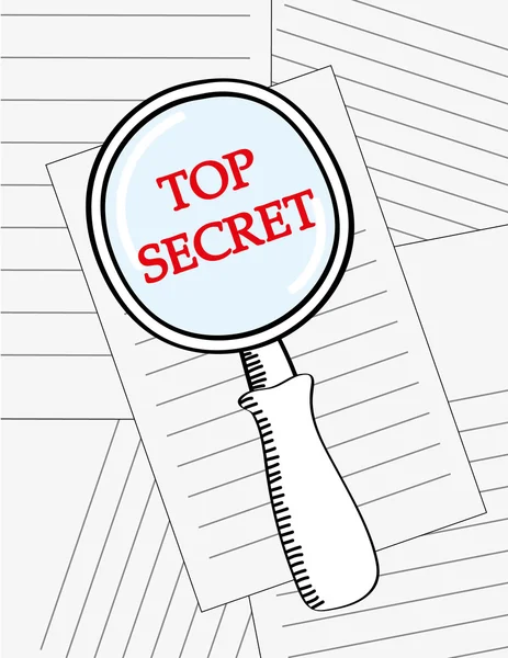 Informazioni top secret — Vettoriale Stock