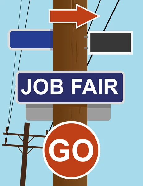 Job Fair Event tekenen — Stockvector