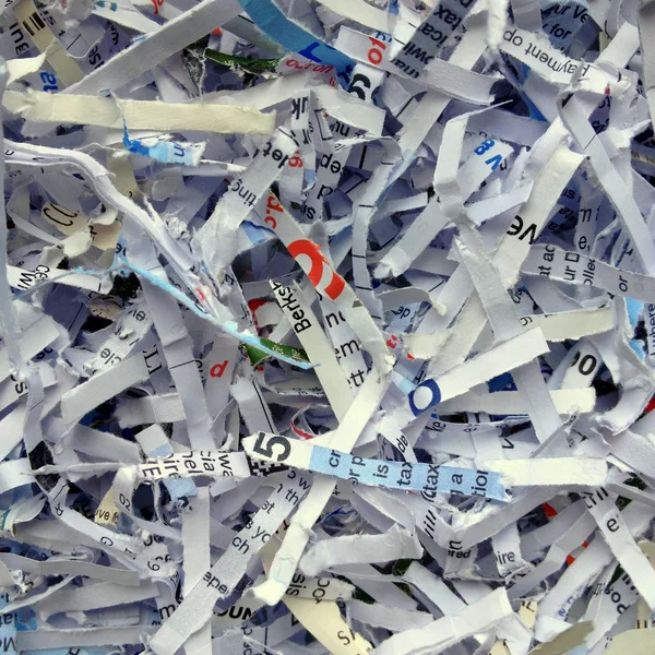 Shredded Paper for Recycling — Stock Photo, Image