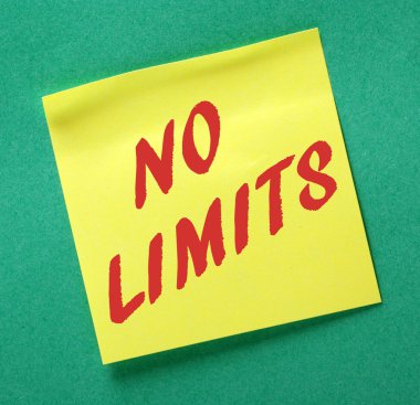 Motivasyon için hiçbir sınırları anýmsatýcý Not